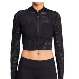 BOOM BOOM ATHLETICA Cropped Jacket Black Small NWT